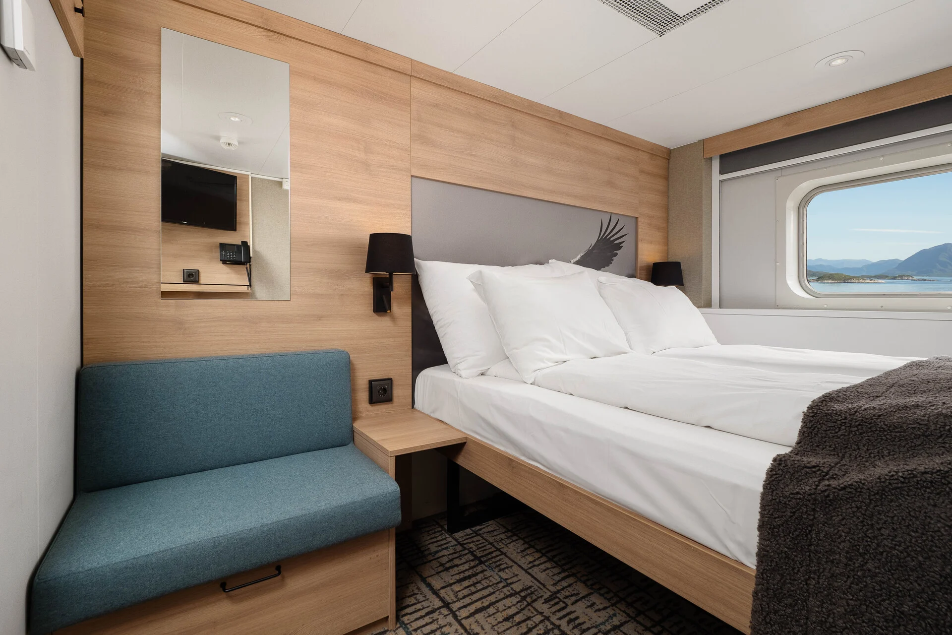 USPO - Außenkabine für 1 Person - Obere Decks mit voller Aussicht